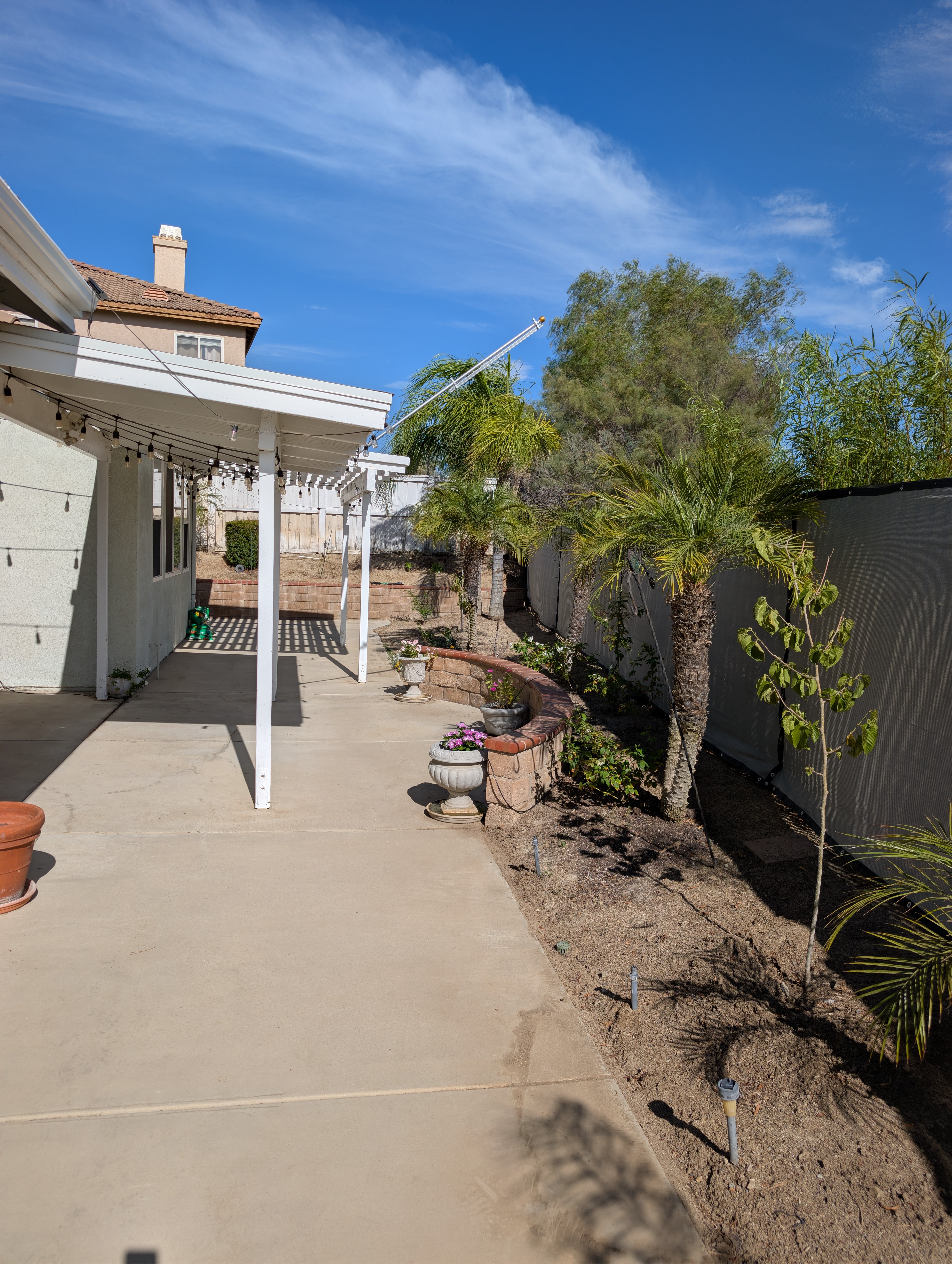 Backyard garden and patio — Soleil Levant Care